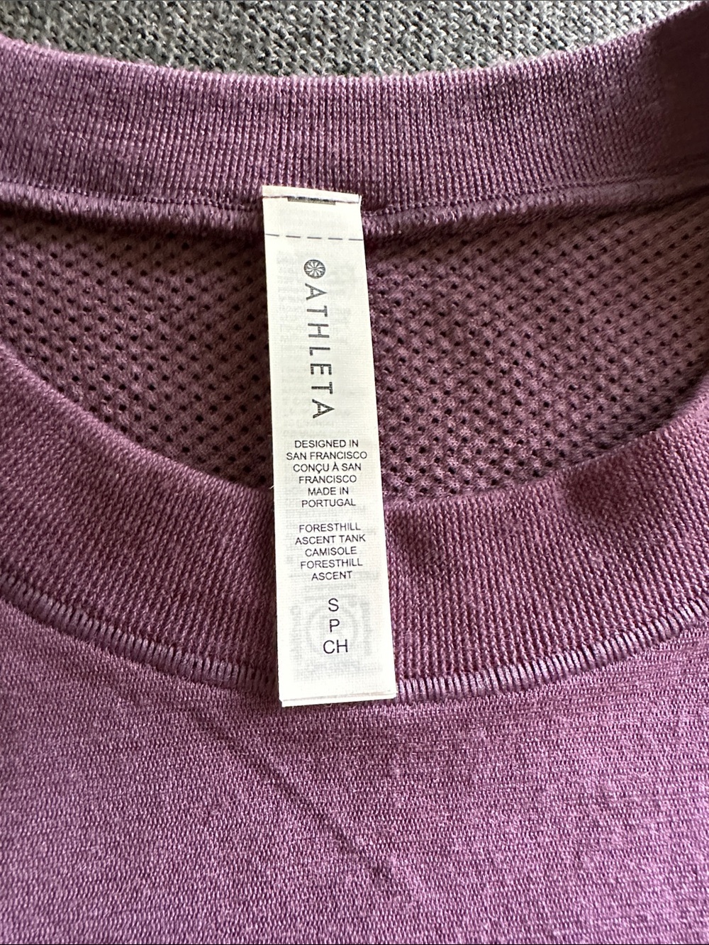 Athleta Mauve Ruched Sleeveless Tank Top - Picture 3 of 8
